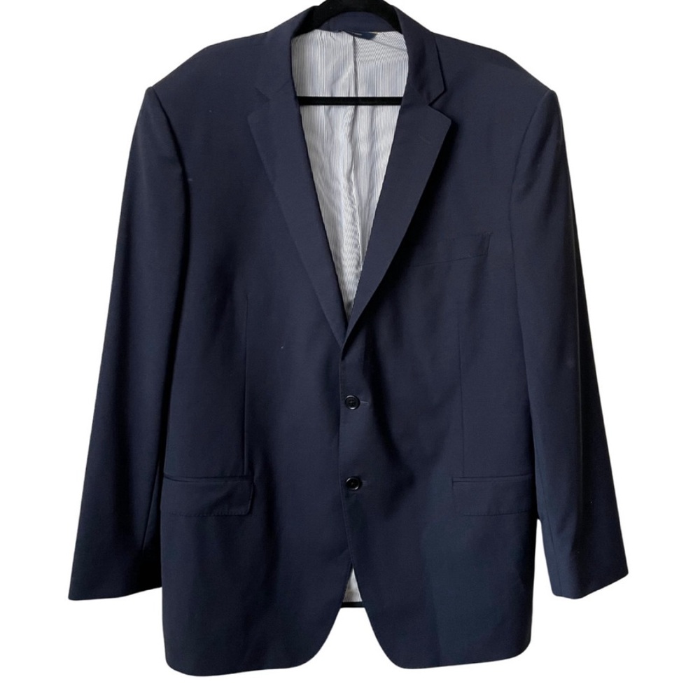 Brooks Brothers Blazer Mens 48R Blue Wool Blend Explorer Madison Fit Sports Coat
